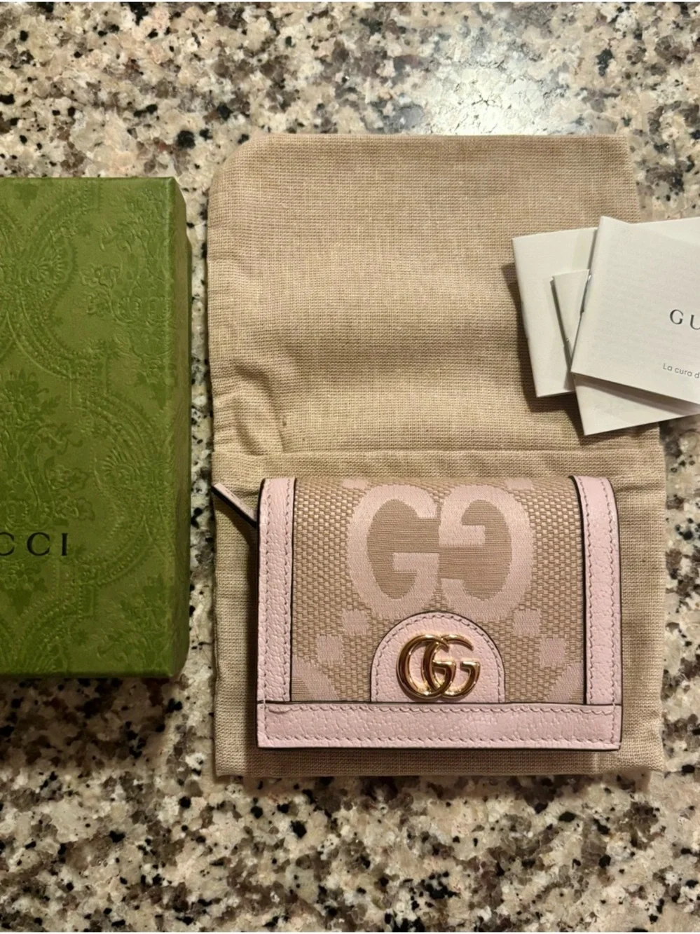 Gucci Ophidia wallet GG pink - Picture 1 of 7